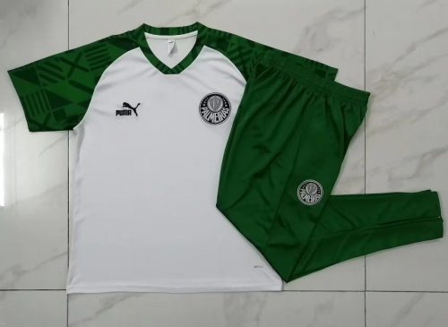 2023/24 SE Palmeiras White Shorts-Sleeve Thailand Soccer Tracksuit Uniform-815