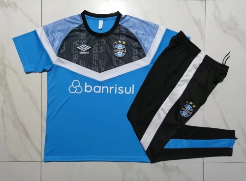 2022/23 Grêmio FBPA Light Blue Shorts-Sleeve Tracksuit Uniform-815