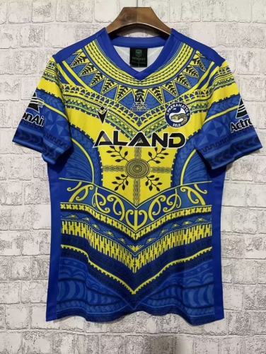 2023 Manly-Warringah Sea Eagles Yellow & Blue Thailand Rugby Shirts-805