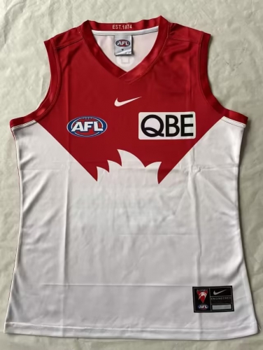 2023 Season AFL White Swan Red & White Thailand Rugby Shirts Vest-805