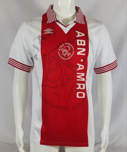 95-96 Ajax Home Red & White Thailand Soccer Jersey AAA-503/2011