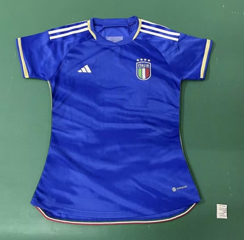 2023/24 Italy Home Blue Women Soccer Jersey AAA-JJ