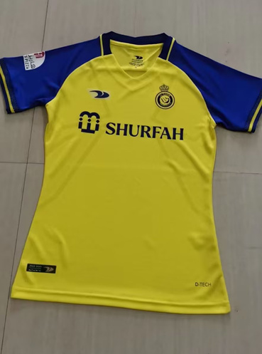 2022/23 Al Nassr Home Black & Yellow Female Soccer Jersey AAA-36/JJ