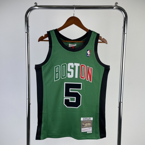 SW Hot press Retro Version Boston Celtics Green NBA #5 Jersey-311