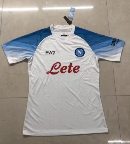 Player Champions League 2023/24 Napoli White Thailand Soccer Jersey AAA-308