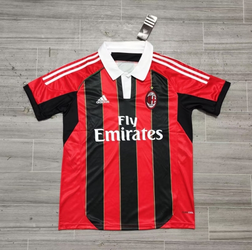 12-13 Retro Version AC Milan Home Red & Black Thailand Soccer Jersey AAA-JM/811