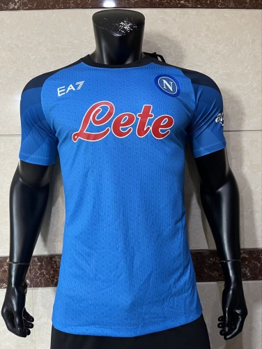 Player Version 2023/24 Napoli Home Blue & Black Thailand Soccer Jersey AAA-308