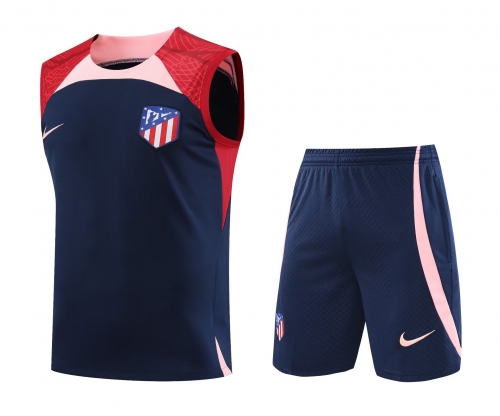 2022/23 Atlético Madrid Royal Blue Soccer Training Vest Uniform-418