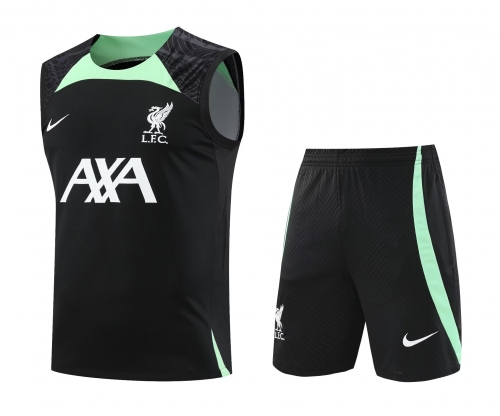 2023/24 Liverpool Black Thailand Soccer Training Uniform-418