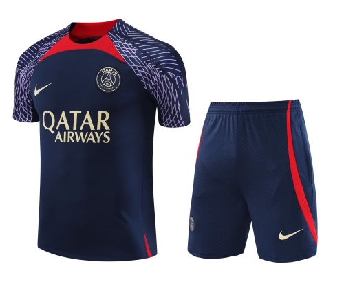 2023/24 New Paris SG Royal Blue Soccer Training Uniform-418