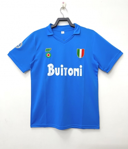 1988 Retro version Napoli Home Blue Thailand Soccer Jersey AAA-407/311