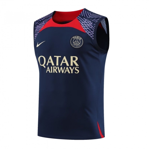 2023/24 New Paris SG Royal Blue Soccer Training Vest-418