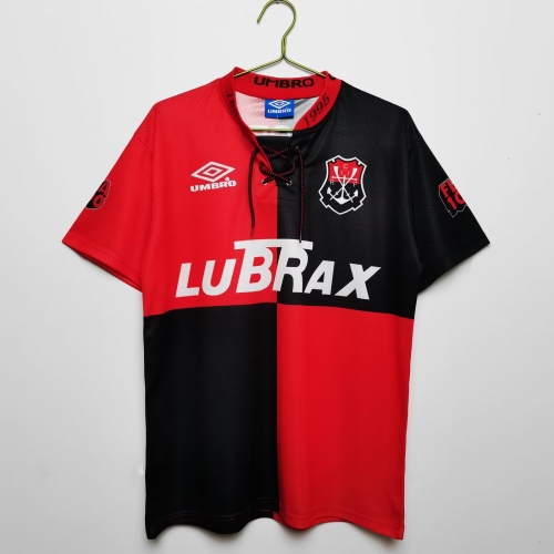 Without Number 1994 CR Flamengo Red & Black Thailand Soccer Jersey AAA-710