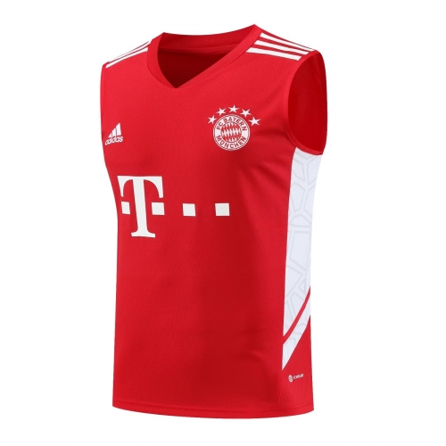 2023/24 Bayern München Red Thailand Soccer Training Jersey Vest-418