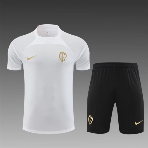 2023/24 Corinthians White Tracksuit Soccer Uniform-801