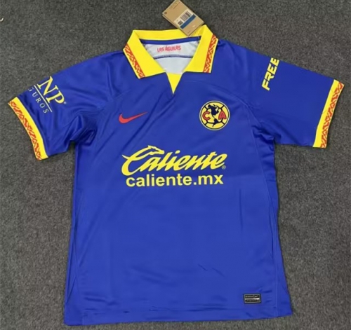 2023/24 Club América Away Blue Thailand Soccer Jersey AAA-07/522/908