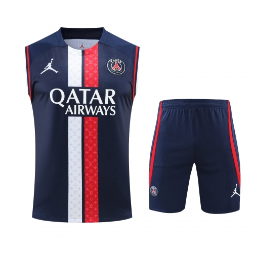 2023/24 Paris SG Royal Blue Soccer Training Vest Uniform-418