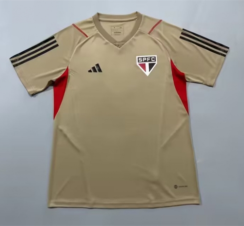 2023/24 São Paulo FC Yellow Training Thailand Soccer Jersey AAA-908