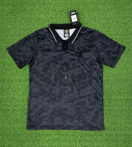 90 Retro Version Chelsea Black & Gray Thailand Soccer Jersey AAA-320