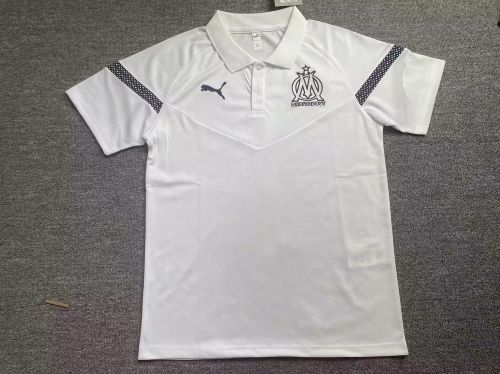 2023/24 Olympique de Marseille White Thailand Polo Shirts-BY