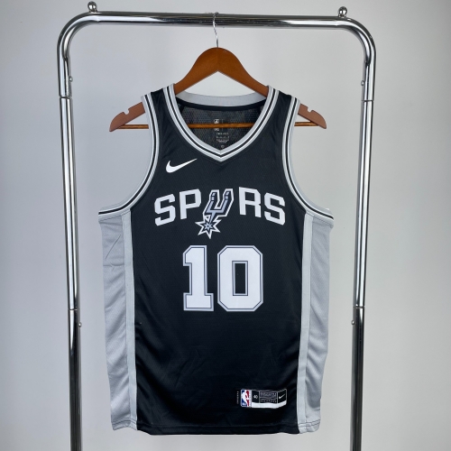 2023 Season NBA San Antonio Spurs Black #10 Jersey-311