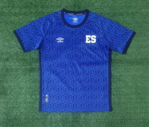 2023/24 El Salvador Blue Training Thailand Soccer Jersey-709/416