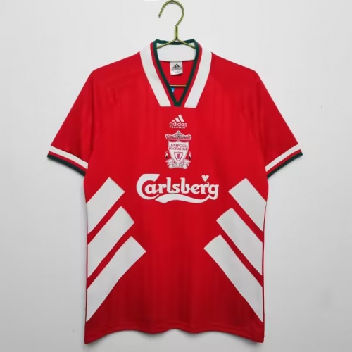 1993-95 Retro Version Liverpool Home Red Thailand Soccer Jersey AAA-710/313/811