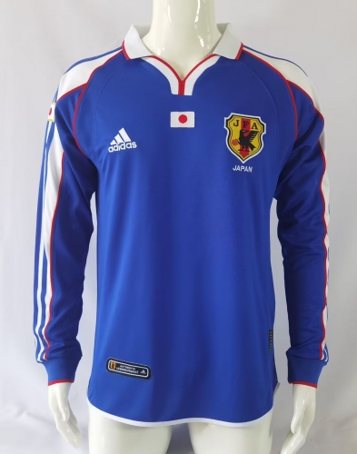 2000 Retro Version Japan Blue LS Thailand Soccer Jersey AAA-503