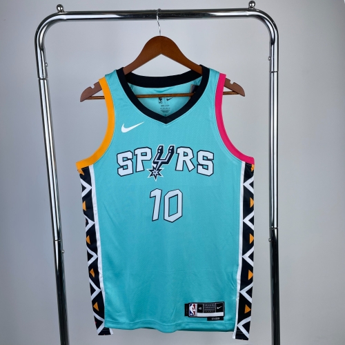 2023 Season NBA San Antonio Spurs Green #10 Jersey-311