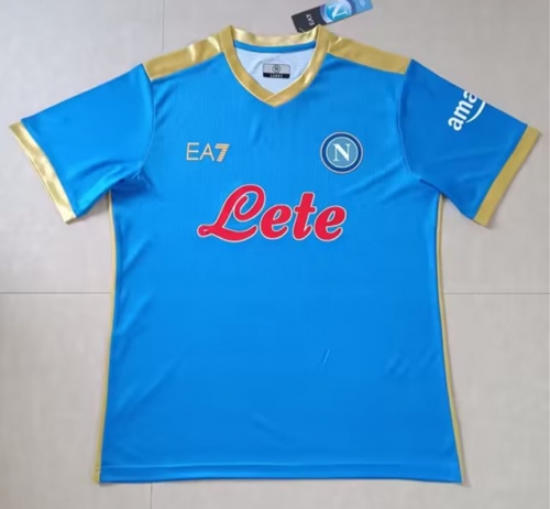 2021/22 Napoli 4rd Away Blue Thailand Soccer Jersey AAA-07