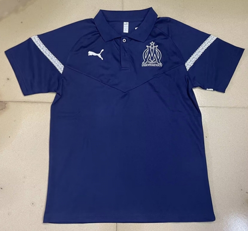 2023/24 Olympique de Marseille Cai Blue Thailand Polo Shirts-BY