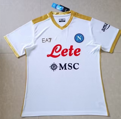 2021/22 Napoli Away Red & White Thailand Soccer Jersey AAA-07