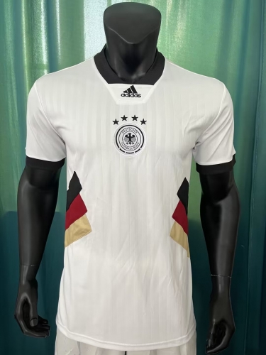 Retro Version Germany White Thailand Soccer Jersey AAA-407