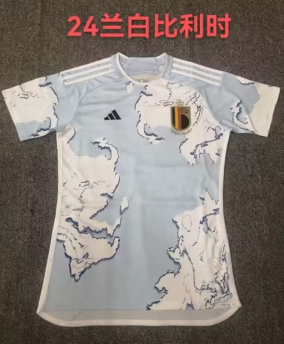 2023/24 Belgium Away White & Blue Thailand Soccer Jersey AAA-709