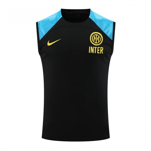 2023/24 Inter Milan Black Thailand Soccer Training Vest-418