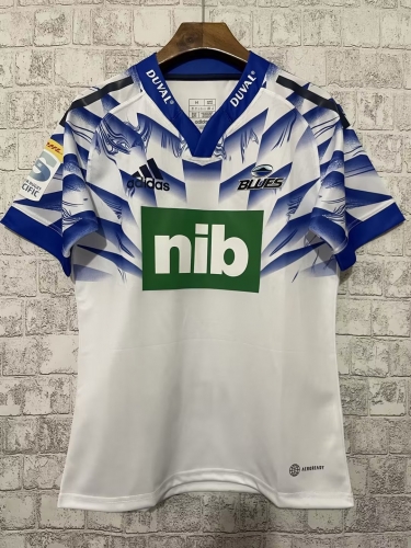 2023 Blues White Thailand Rugby Shirts-805
