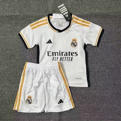 2023/24 Real Madrid Home White Kids/Youth Soccer Uniform-36/SKE/507