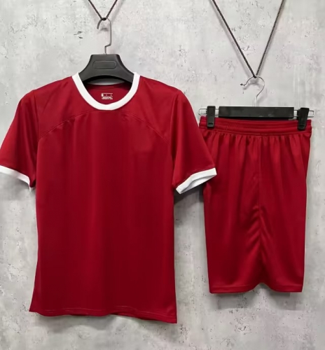 Without Logo 23/24 Livepoor Home Red Soccer Uniform-DN