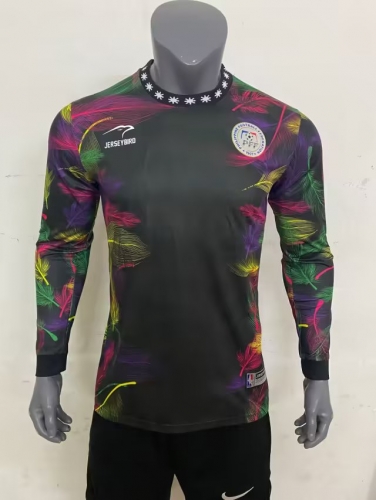 2023/24 Philippines Goalkepper Black LS Thailand Soccer Jersey AAA-416