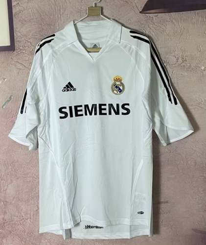 With Patch 05/06 Retro Version Real Madrid Home White Thailand Soccer Jersey AAA-DX/601/709