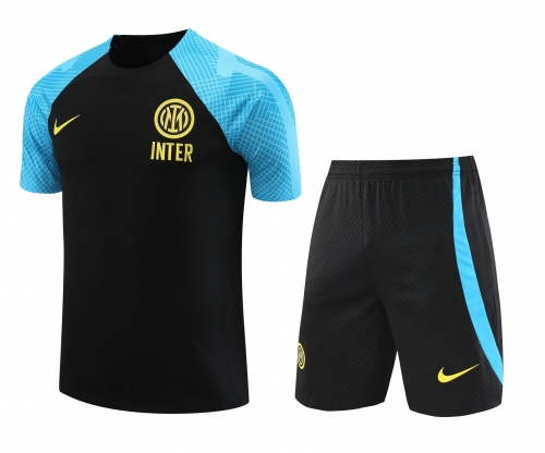 2023/24 Inter Milan Black Thailand Soccer Training Uniform-418