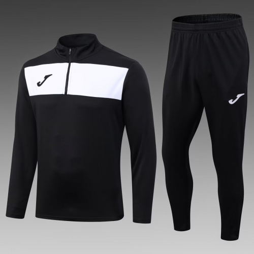 2022/23 Black & White Soccer Tracksuit Uniform-411