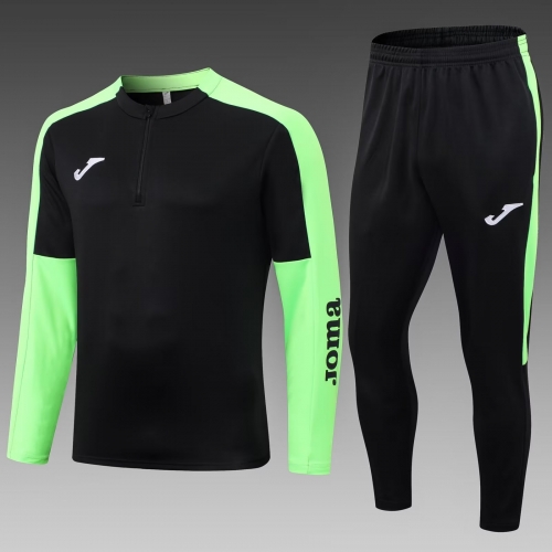 2022/23 Black & Green Soccer Tracksuit Uniform-LH