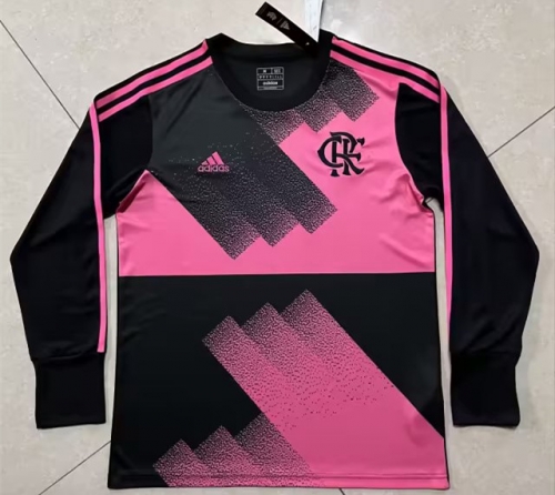 2023/24 Flamengo Pink LS Thailand Soccer Jersey AAA-510/905