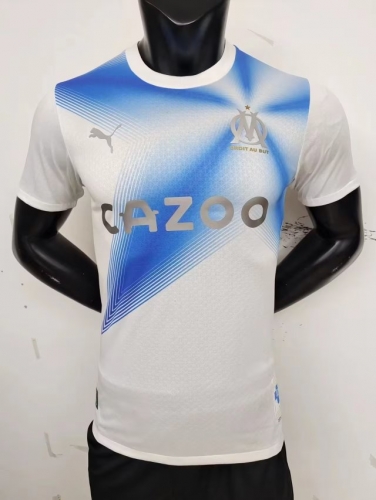 Player Version 2023/24 Olympique de Marseille White Thailand Soccer Jersey AAA-MY/308