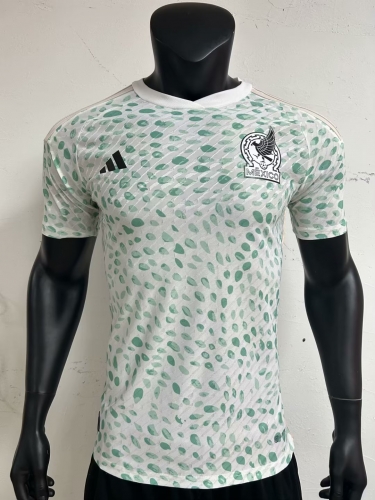 Player Version 2023/24 Mexico Away White Thailand Soccer Jersey AAA-2100/16