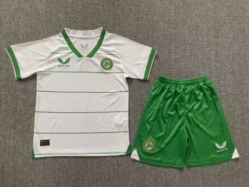 2023/24 Ireland Away White Kids/Youth Thailand Soccer Uniform-522/507