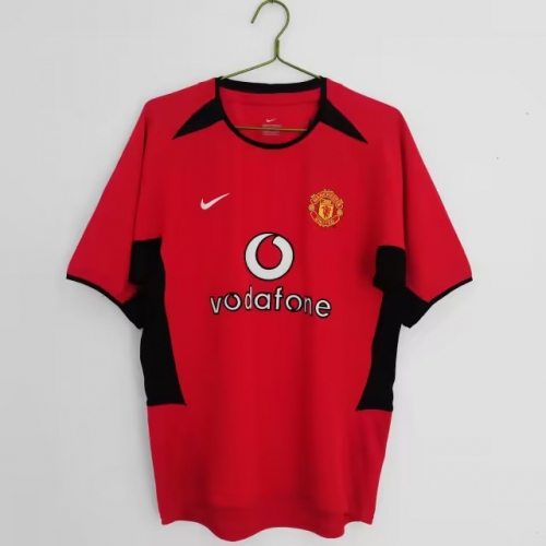 02 Retro Version Manchester United Home Red Thailand Soccer Jersey AAA-601/710/1041