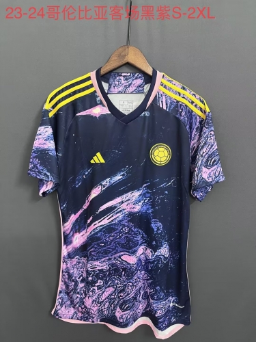 2023/24 Colombia Purple & Pink Thailand Soccer Jersey-709