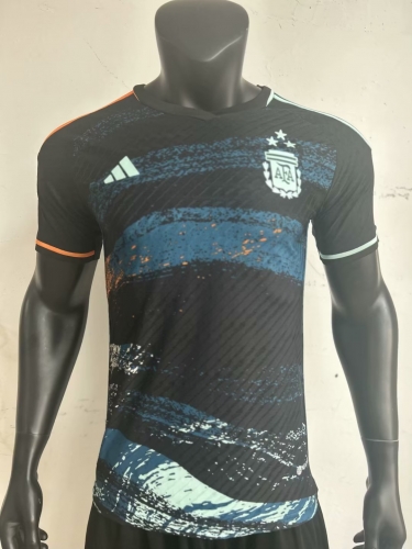 Player Version 2023/24 Argentina Away Blue & Black Thailand Soccer Jersey AAA-16/308